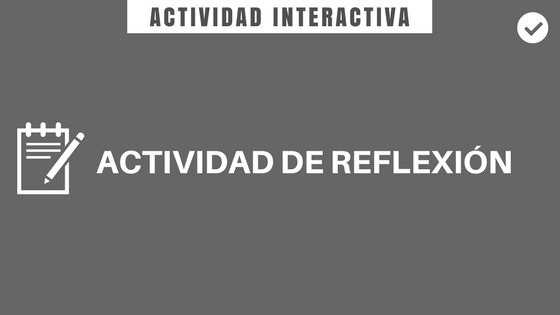 Actividad de reflexión